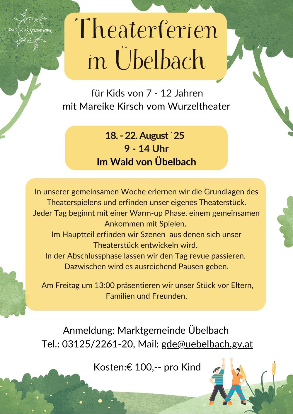 Sommertheater in Übelbach 2025 Flyer